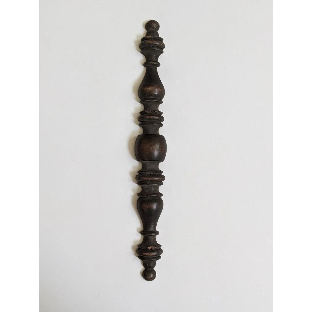 Antique Turned Wood Spindle Appliques Pair Architectural Salvage‎ Furniture Trim